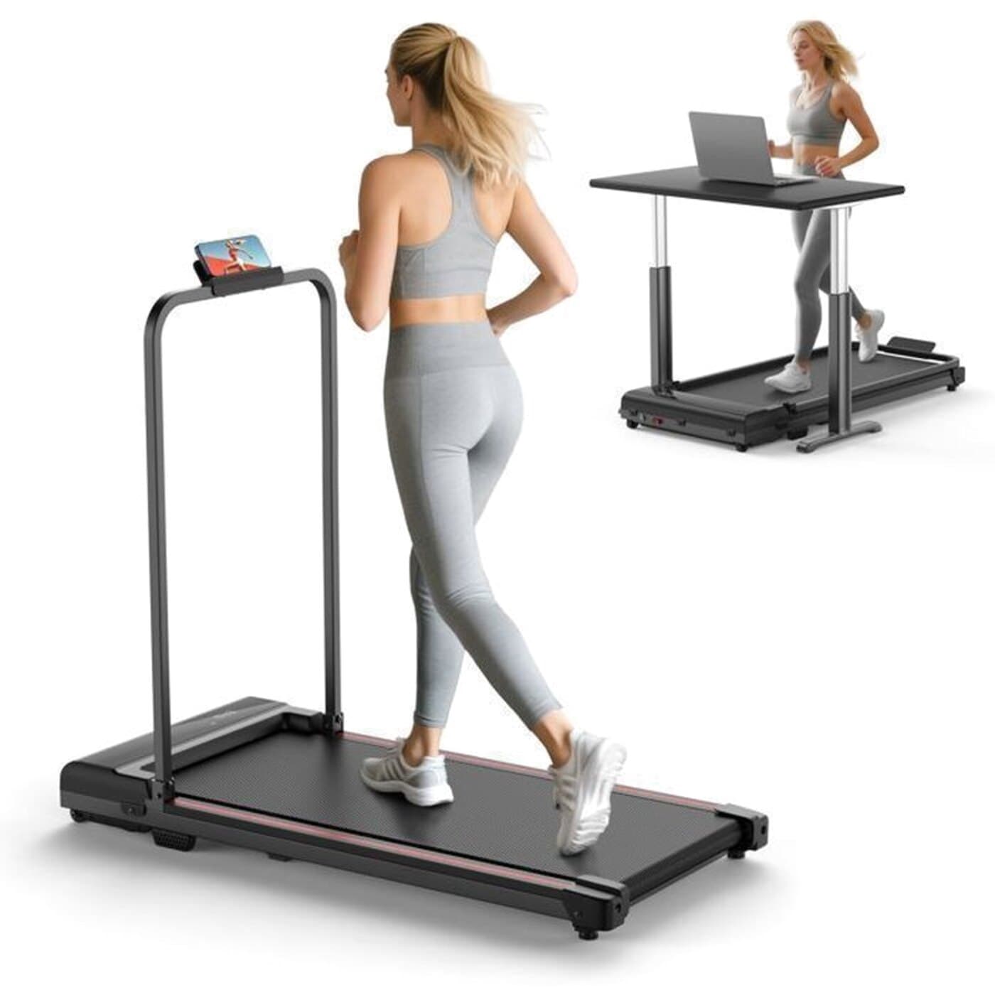 Tapis de marche avec barre de maintien Axiom WalkingPad Duo
